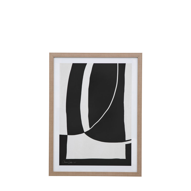 Abstract Noir Et Blanc - Single Picture Frame Print