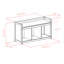 Banc de rangement en similicuir Gillard