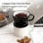 4.3" Ceramic Coffee Dripper, Glossy Black Pour Over Coffee Filter With 3-Hole Design & Internal Ridges, Food-Safe Ceramic, 1-2 Cups Capacity