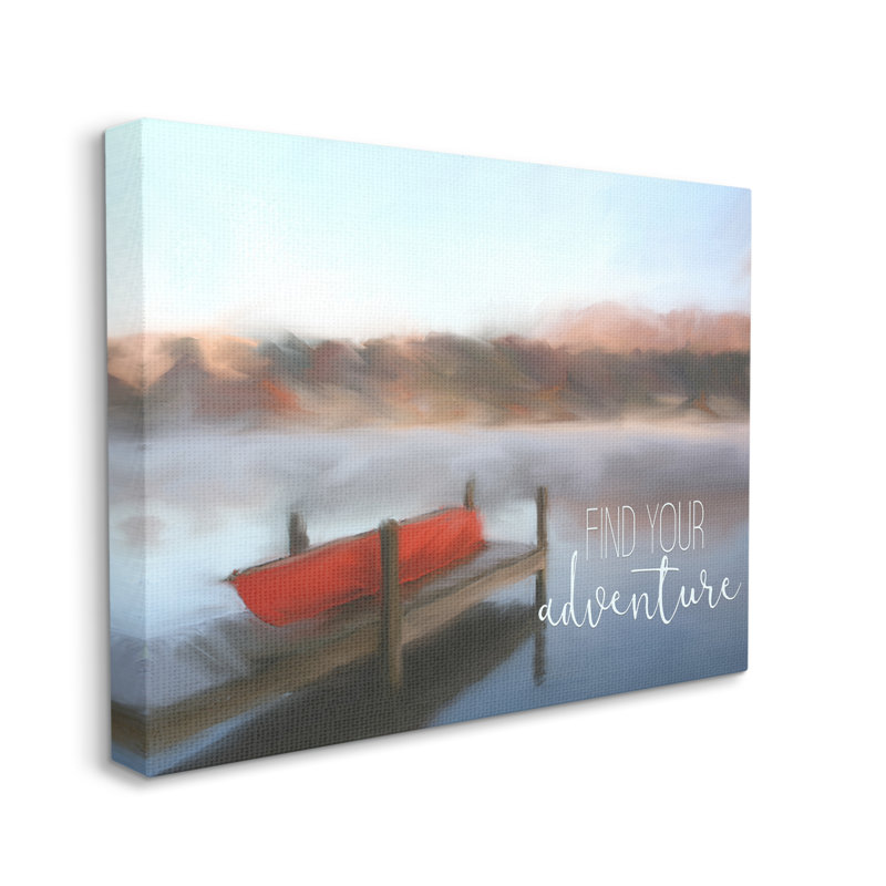 «Bb-583», reproduction encadrée «Find Your Adventure Dock» par Kim Allen, Giclée encadrée noir minuit