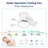 21 Inch Ceiling Fan With 3 Color Temperatures Light And Remote Control DC Motor Powerful And Low Noise Small Space Ceiling Fan For Kitchen Bedroom Dining Room Toilet Patio-568823202-568822364