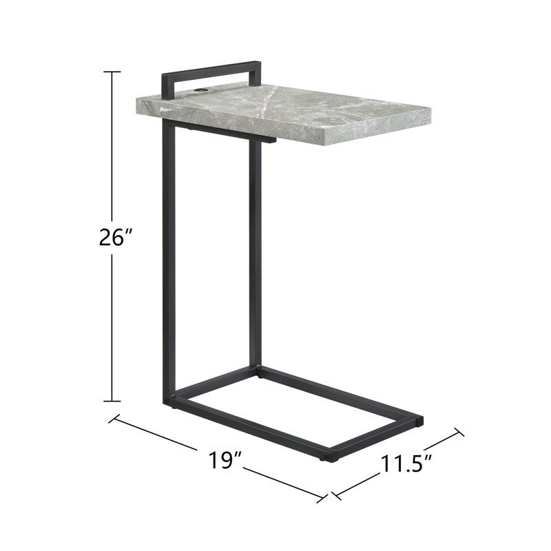 Keiontae End Table, Gray