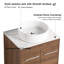  Ensemble de meuble-lavabo autoportant moderne en céramique avec 4 portes Tarnby