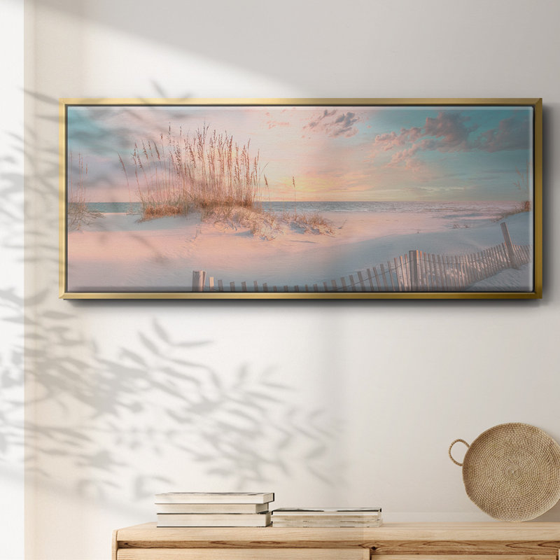 «Through The Sea Grass», toile encadrée, H 20 po x l 50 po