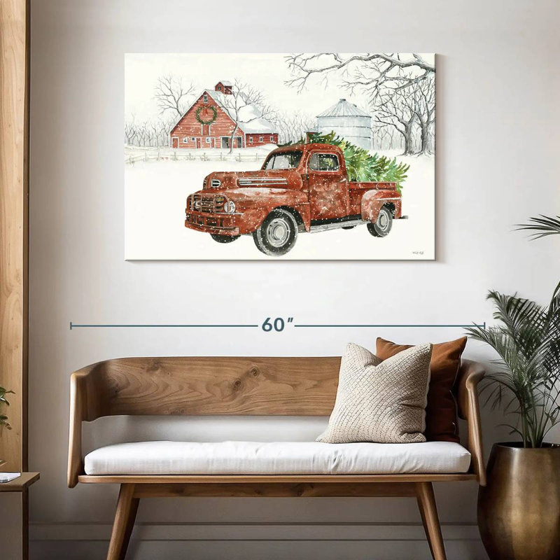 Christmas Barn, 30" H x 45" W