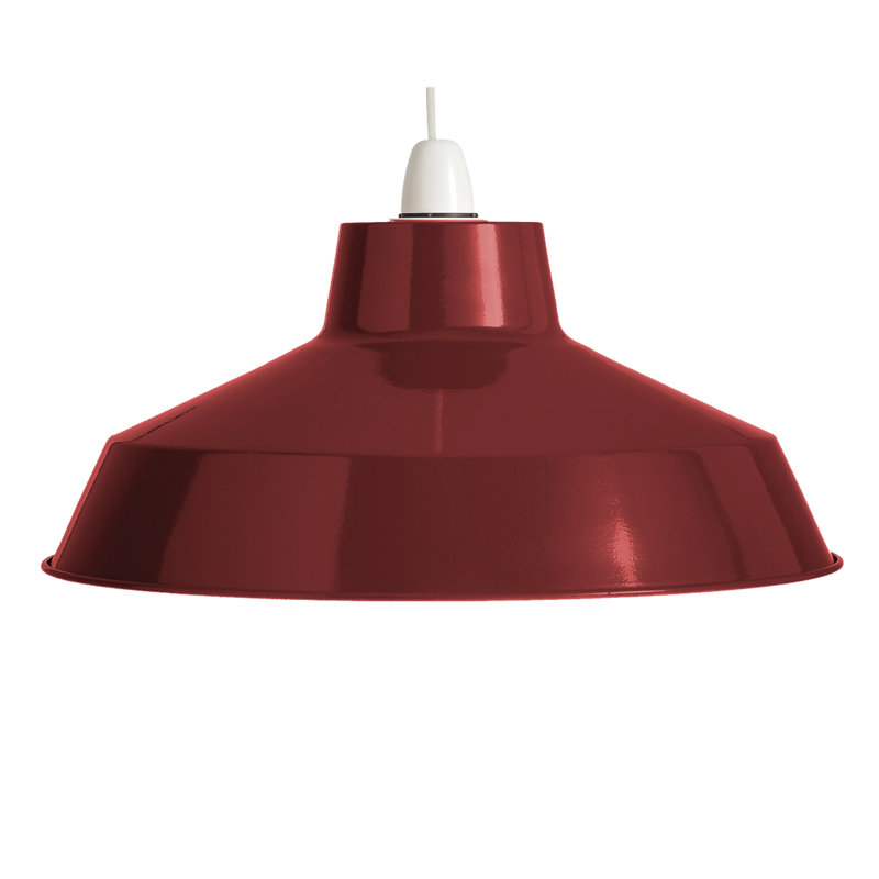 Metal Bowl Pendant Shade ( Screw On ), Navy Blue, 15.6cm H x 36cm W x 36cm D