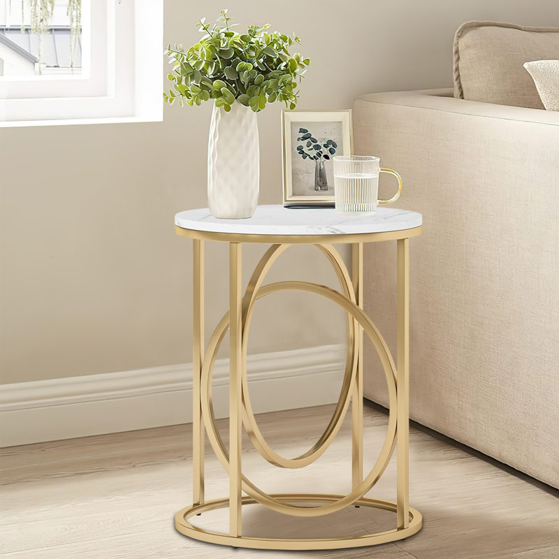 Round End Table for Living Room