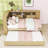 Twin Wooden Daybed with Twin Trundle, Built-In Storage Shelves, USB and Socket-1199767192