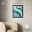 Art abstrait bleu sarcelle abstrait Agate II bleu sarcelle par Art Remedy-115124225-115124224