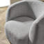 Upholstered Chenille Swivel Armchair-1852205001