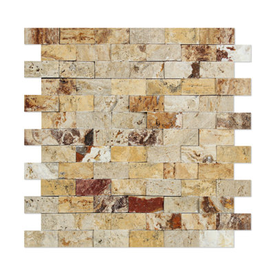Carreau de mosaïque en travertin