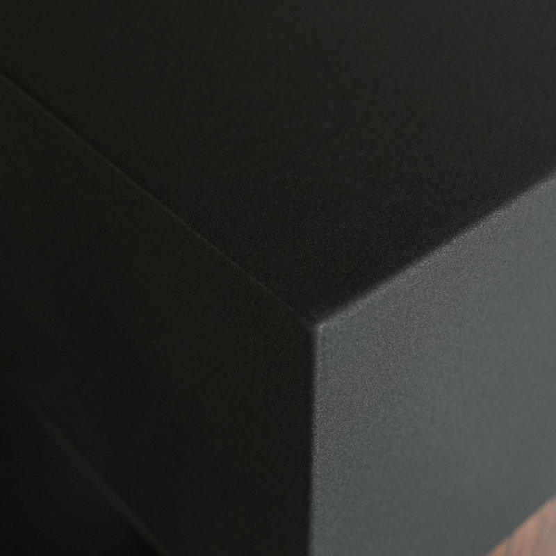 Meuble-lavabo sur pied simple Deandrick, Noyer, Noir mat, 30"