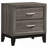 Stephan Grey Oak 2-Drawer Nightstand