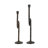 S/2 Black and Gold Iron Candle Holders with Playful Loop Design