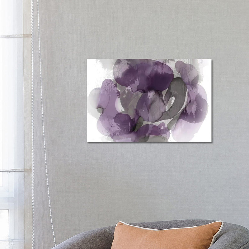 Amethyst Flow I by Kristina Jett - Wrapped Canvas Painting, 45.72 cm H x 66.04 cm W x 1.91 cm D