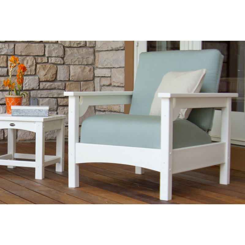 Fauteuil club, Bleu spa