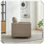 Fauteuil carré pivotant rembourré 360 degrés-1094357289