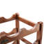 Solid Wood Tabletop Wine Bottle Rack Brown