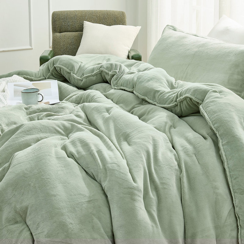 Warmer than Warm - Coma Inducer Oversized Comforter Set - Desert Sage, California King Comforter + 4 King Shams