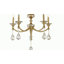 Lustre classique à 5 lumières de style bougie avec détails en cristal Jakirra-833870619-833870618