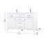 Meuble-lavabo double 54 po Lewis-95377113
