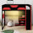 Wood Loft Bed With Desk, Multi Storage Shelves And USB-271513083
