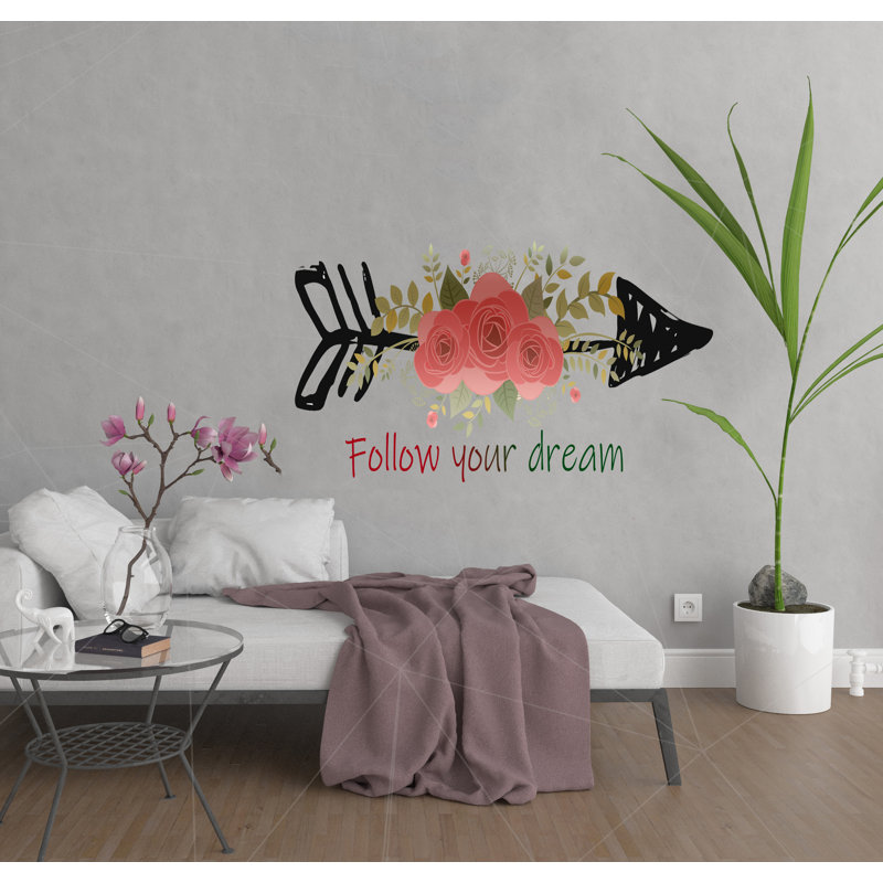 Plants & Flowers Wall Decal, 33" H x 72" W