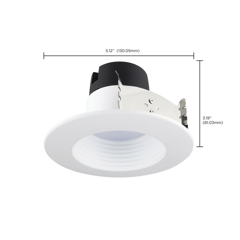 5.12'' Selectable Color Temperature 7 Watt Dimmable IC Rated LED Retrofit Recessed Lighting Kit