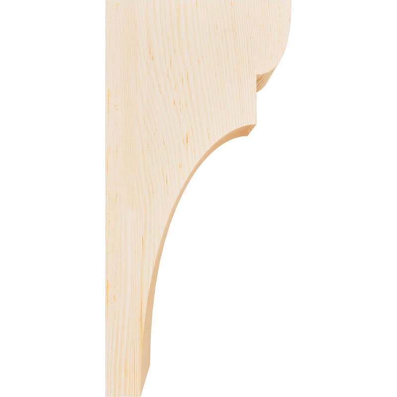 Yorktown Corbel, H 16 po x l 3,5 po x P 8 po, Sapin de Douglas, Lisse