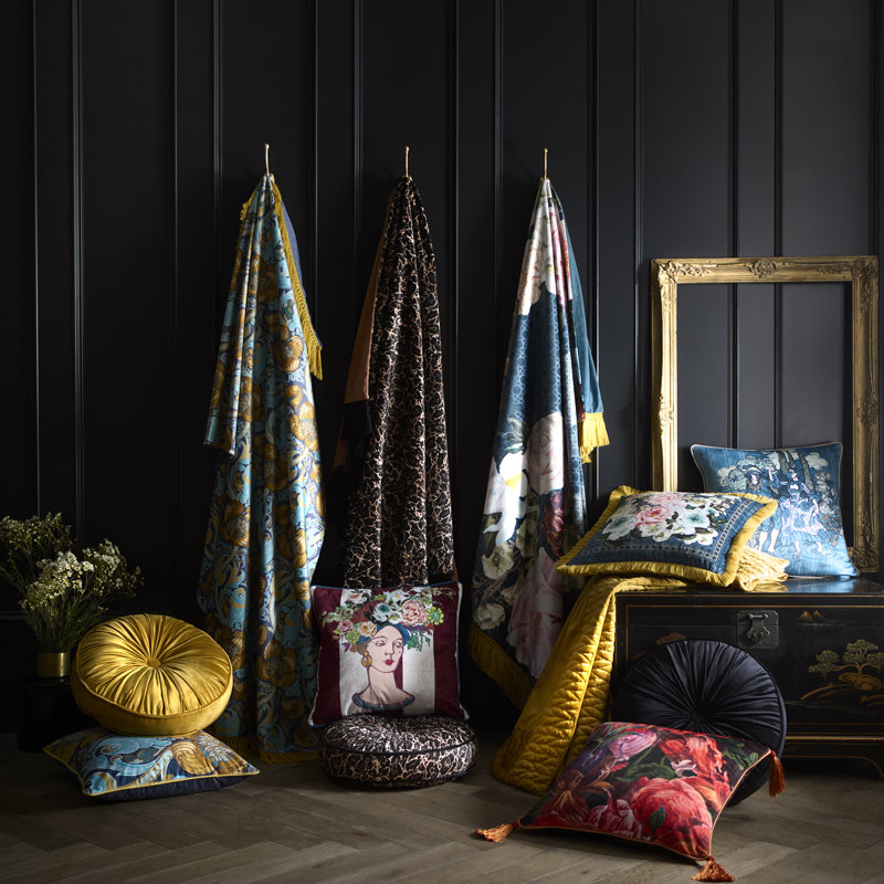 Laurence Llewelyn-Bowen Siena Bedspread Ochre