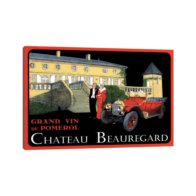 Chateau Beauregard Wine Vintage Advertisement by Jean-Pierre Got - Wrapped Canvas Print, 101.6 cm H x 66.04 cm W