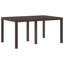 5 Piece Garden Dining Set Poly Rattan-1483614827