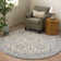 Tapis floral en laine touffeté à la main Pimentel