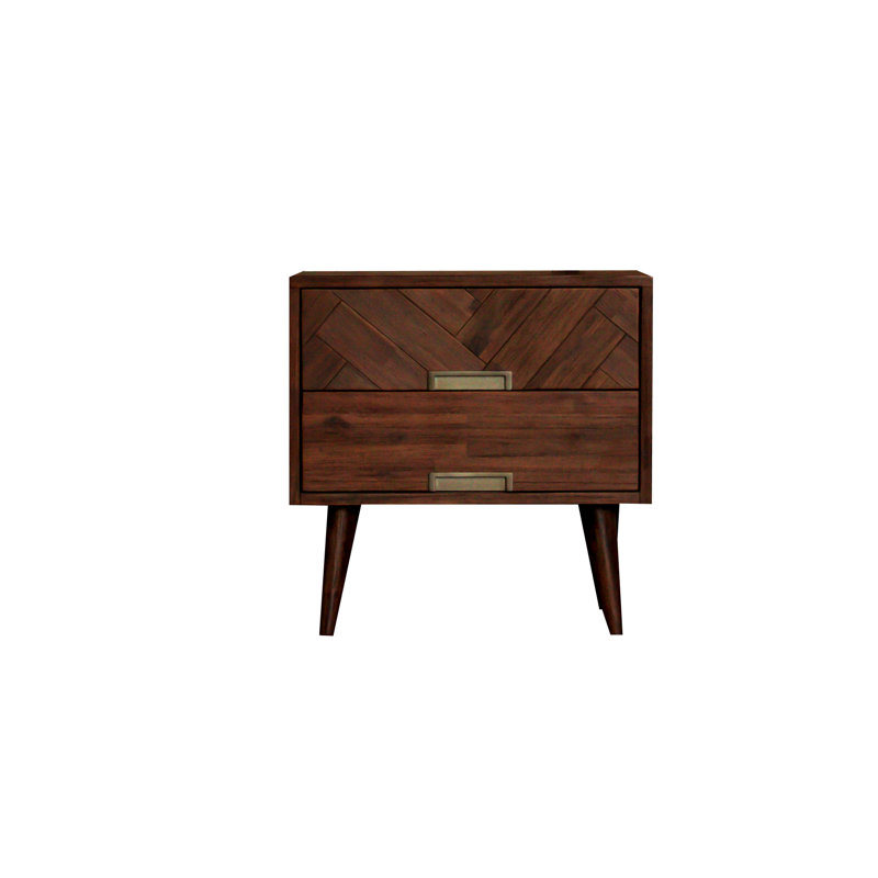 Wilmot 60cm W Solid Wood Bedside Table