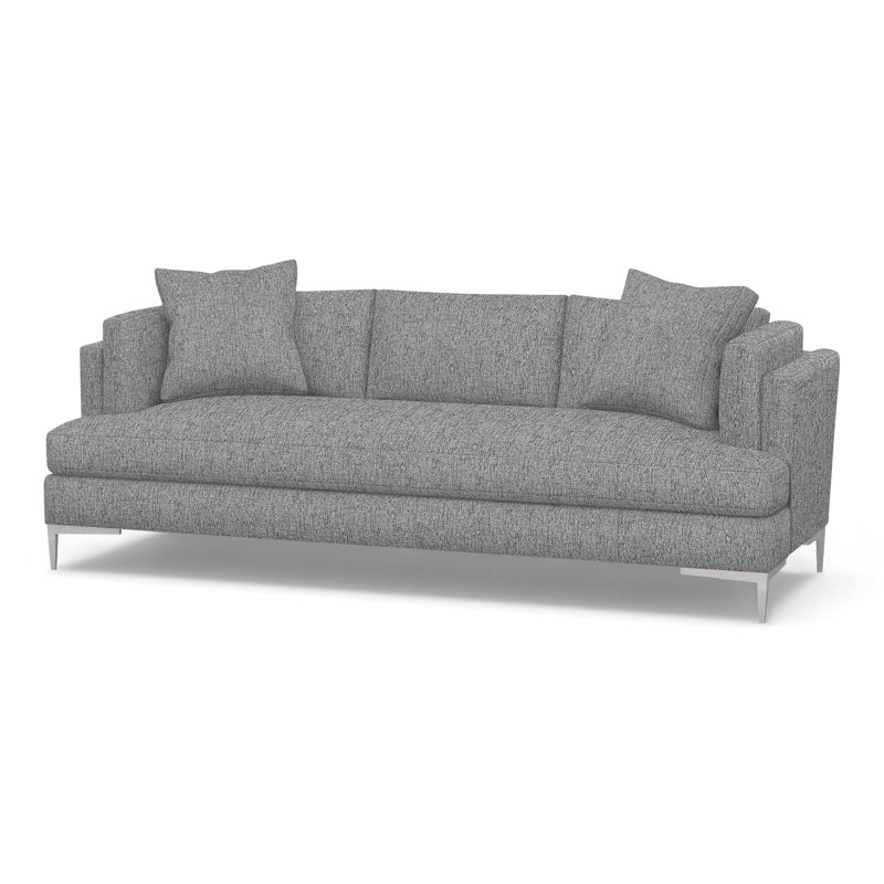 Aiden Upholstered 90.5'' Sofa, Polished Stainless, Milsap Spray (Performance fabric) 1356-93