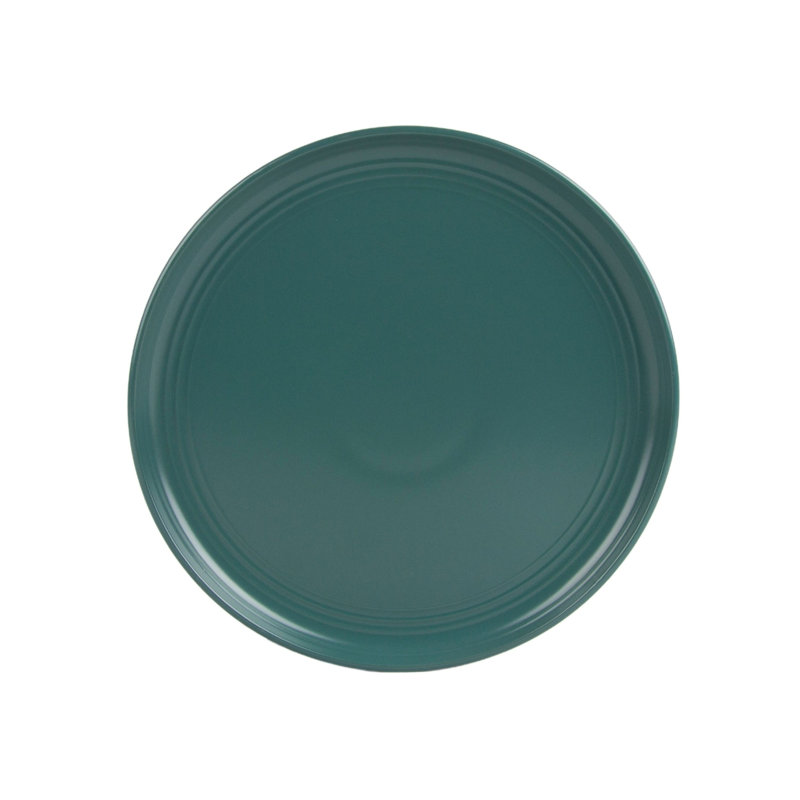Ensemble de 6 assiettes à salade 8,25 "Double Line, Vert émeraude