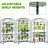  Compact Outdoor Greenhouse, Portable Garden Green House for Plants, Flowers & Vegetables, Space-Saving Greenhouse Kit for Patio, Balcony & Small Backyard-122443578