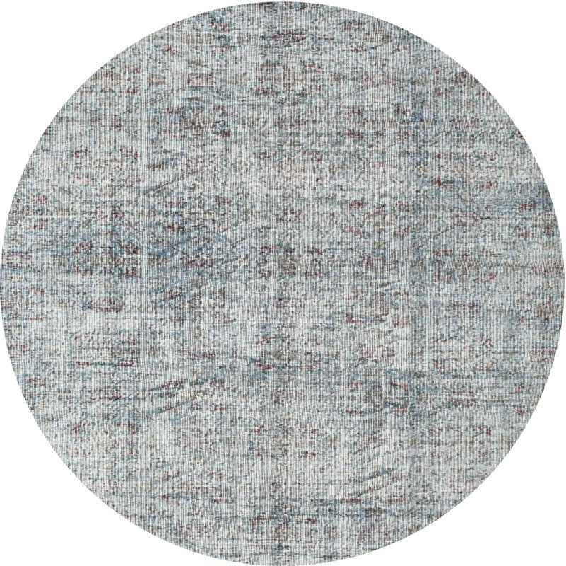Tapis gris zone contemporaine, Rond 8 pi
