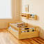 Structure de lit simple avec rails surélevés Montessori-547592068-547592065