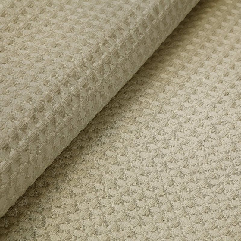 Bisrat Semi Sheer Curtain Single Panel, Taupe, 42" W x 84" L