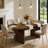 62.99-Inch Oval Solid Wood Dining Table For Dining Room, Kitchen