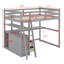 Lit mezzanine avec bureau et tablettes, tiroirs-259496994