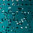 Teal Lace Cut Table With Metal Frame, 12.29W X 12.29D 18.11H, , No Assembly Chic Side In Teal, Required