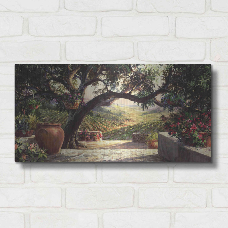 Red Barrel Studio® «Napa Patio» par Art Fronckowiak, H 24 po x l 12 po x P 0,2 po