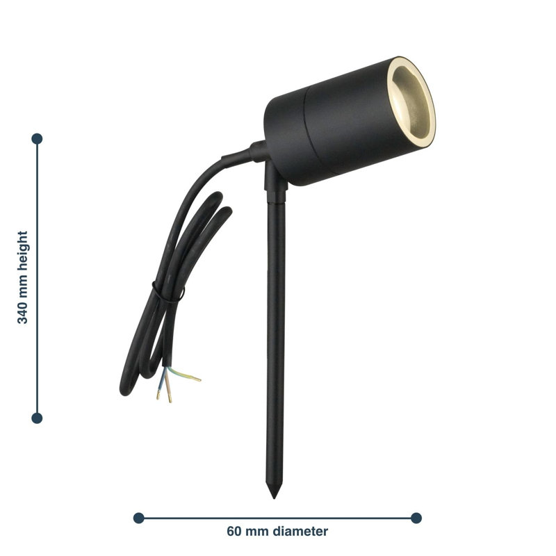 Cola Hardwired / Plug-in Spotlight, Black