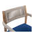 Christopher Knight Home 21.5" W x 23.25" D x 32.25" H Acacia Wood Braided Rope Outdoor Dining Chairs with Navy Cushions (Set of 4)