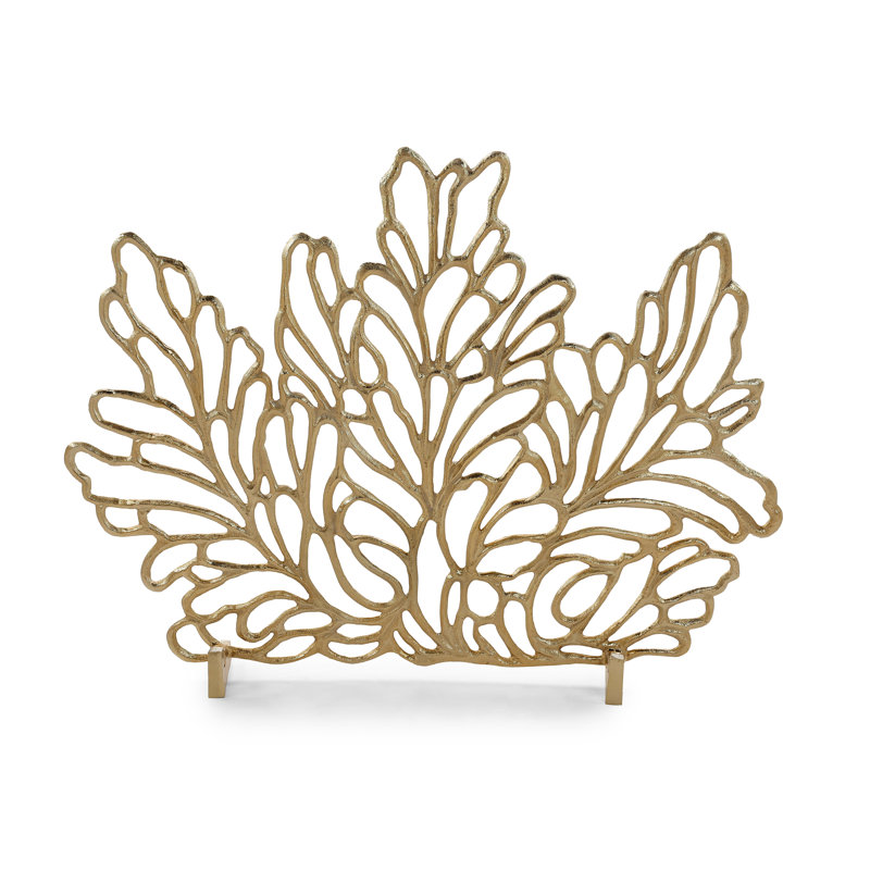 Botanical Fire Screen, Gold