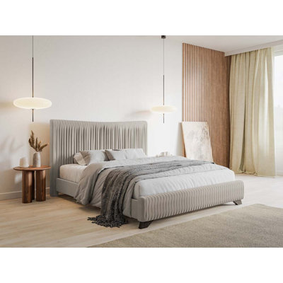 Dezmariah Upholstered Fabric Bed Frame