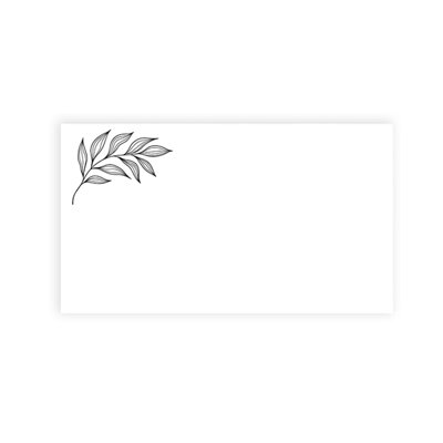 Cartes de place Minimal Line pour tables de fête de mariage, places assises pour porte-nom, paquet de 60