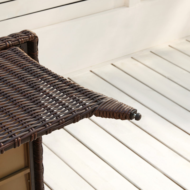 Table basse d'extérieur Keaisha, Châtaignier (couleur mixte), Brun